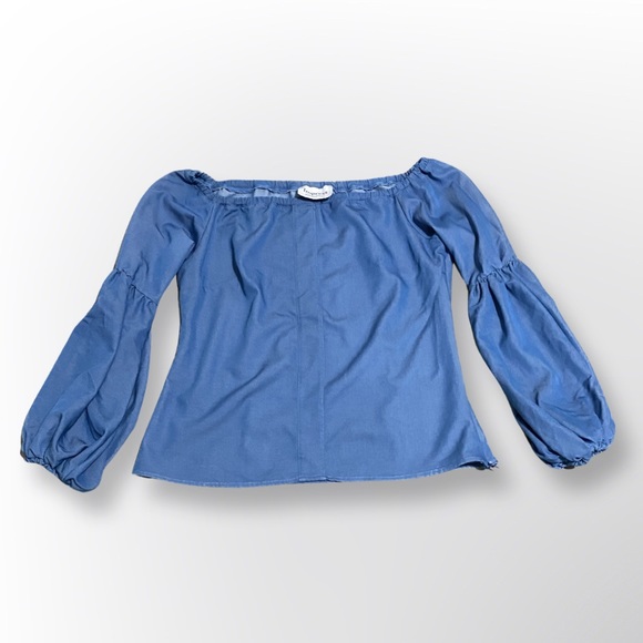 Puffy Long Sleeved Shirt, Blue, One Size - Picture 1 of 3